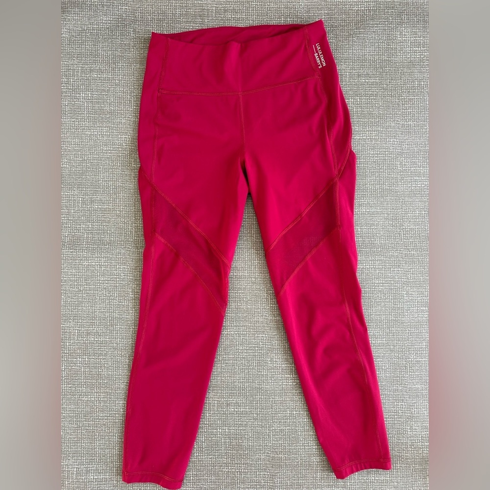 lululemon Athletica Stronger as one Tight 25” X Barry’s High-Rise Mesh Panel 8